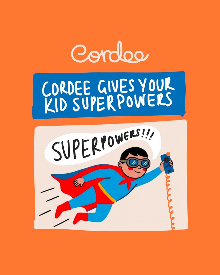 Cordee gives your kid superpowers illustration